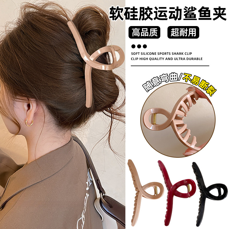 Hair Clip Claw Large - 4 pezzi di grandi fermagli per