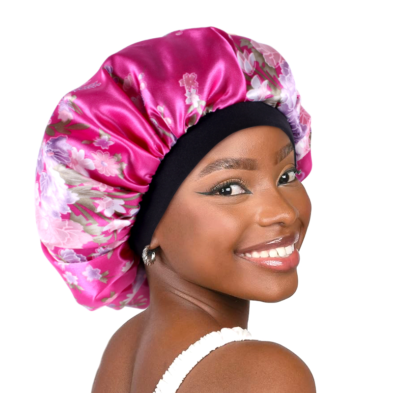 Satin Hair Bonnet - Cofano da donna in raso elastico